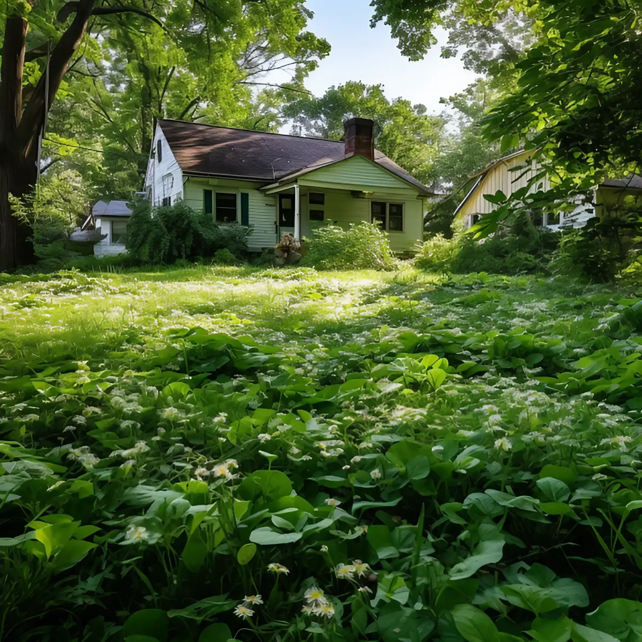 Overgrown Yard