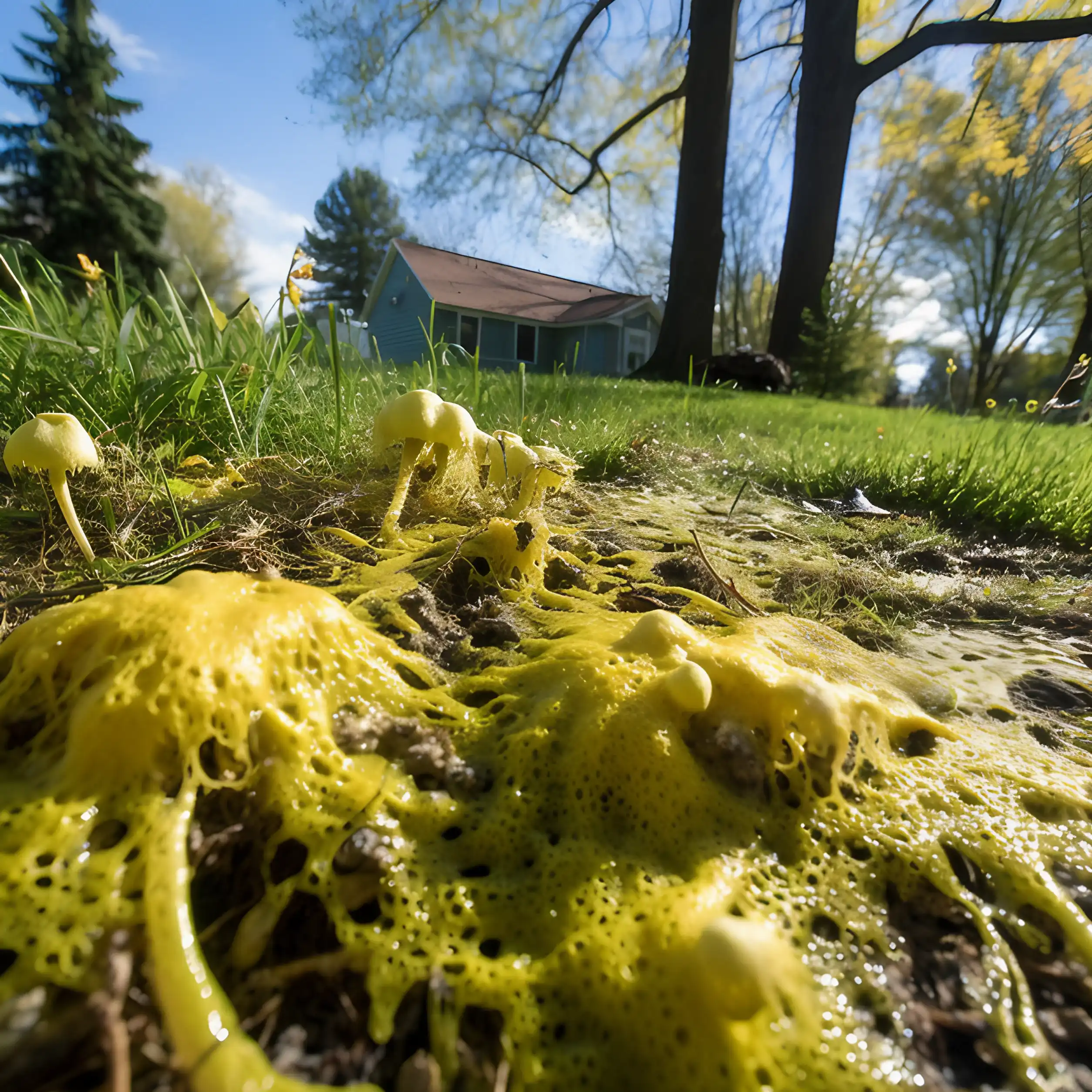 Green Slime Mold Lawns